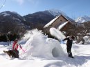 In winter you could choose to make an igloo in the garden